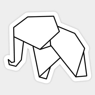 Origami Elephant Sticker